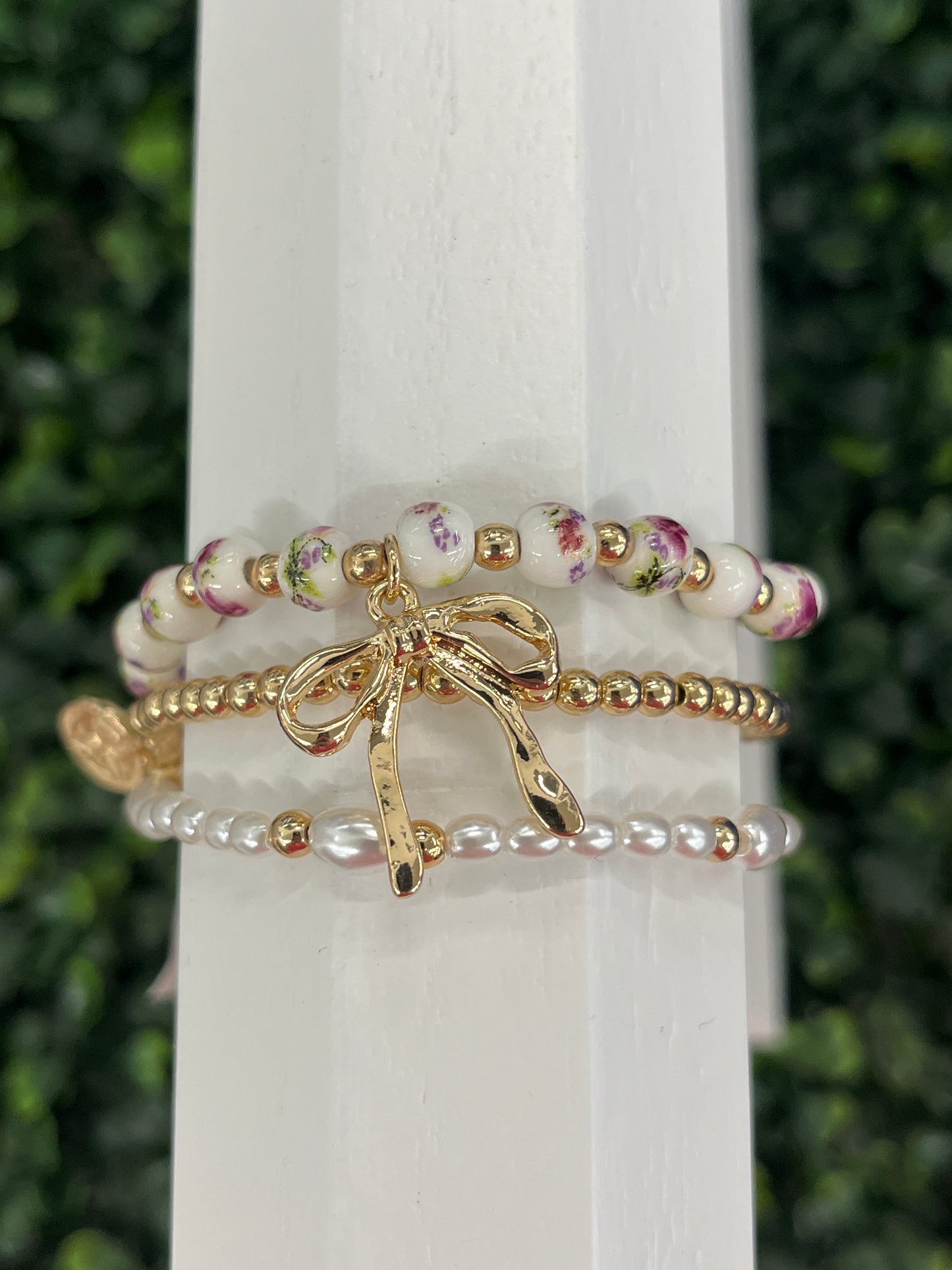 Bow Charm Bracelet