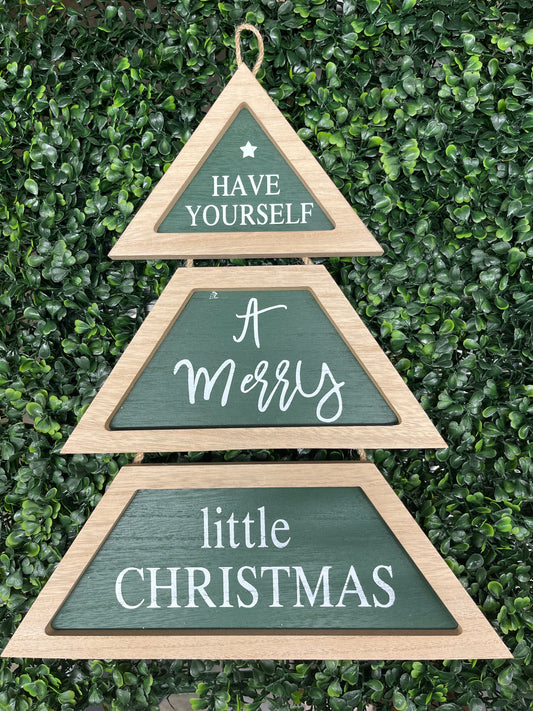 Wood Dangle Tree Sign