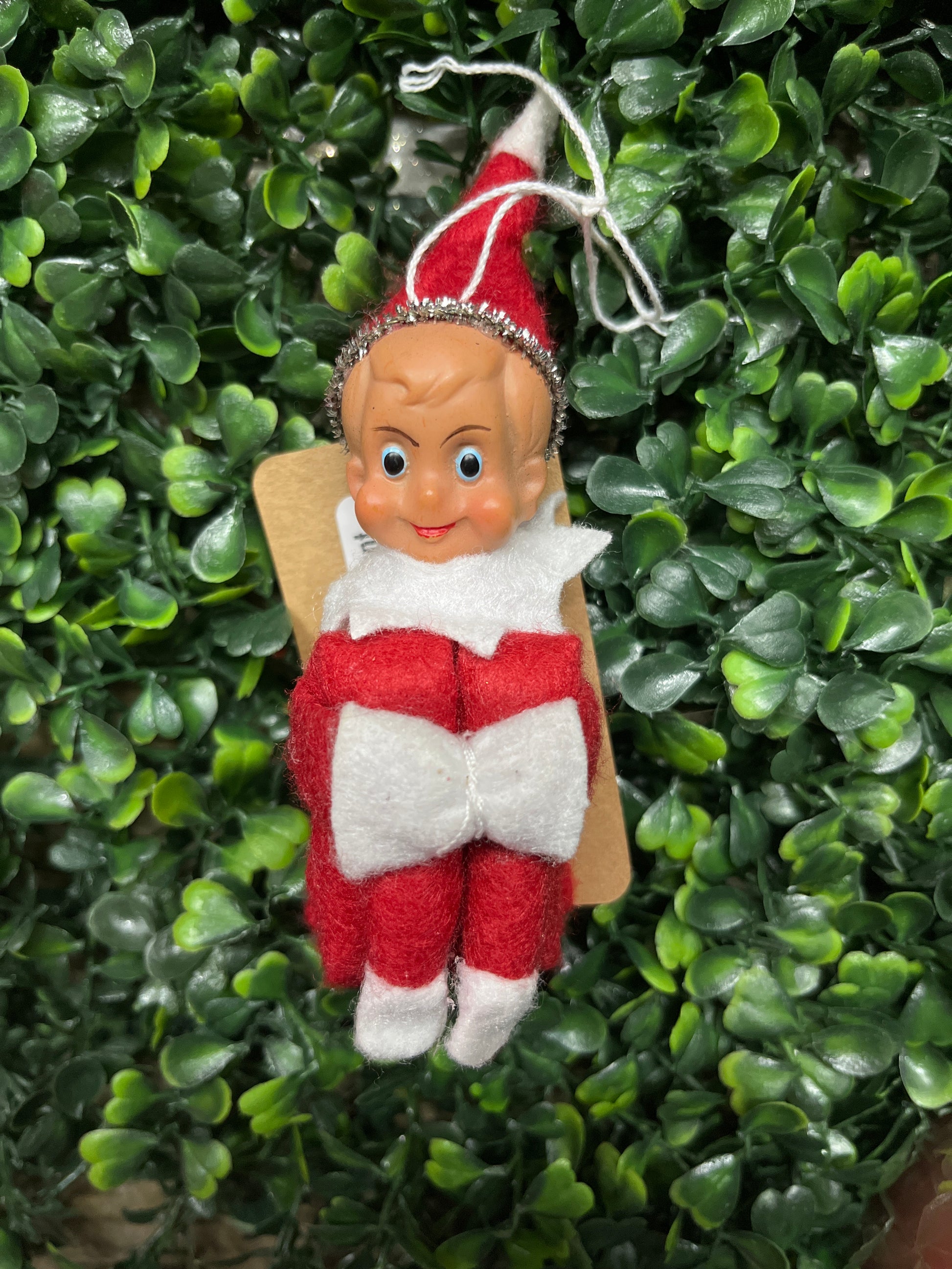 Small Red Elf Ornament