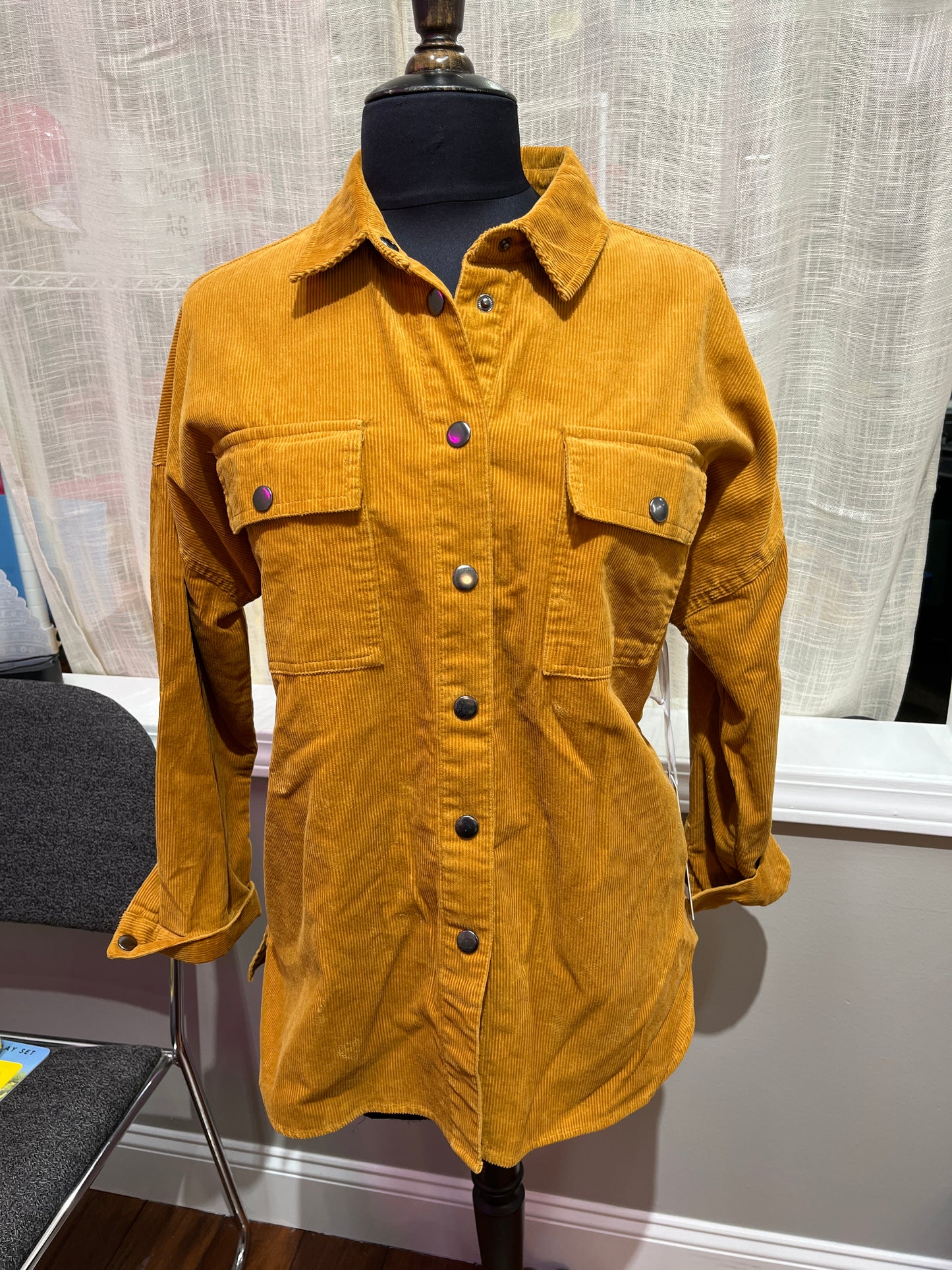 Deep Ochre Corduroy Jacket