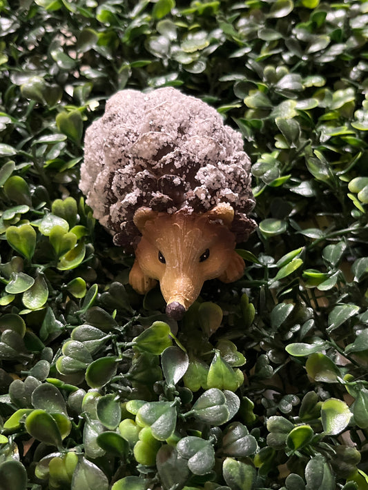 Small Resin Snow Hedgehog 4 Assorted Styles