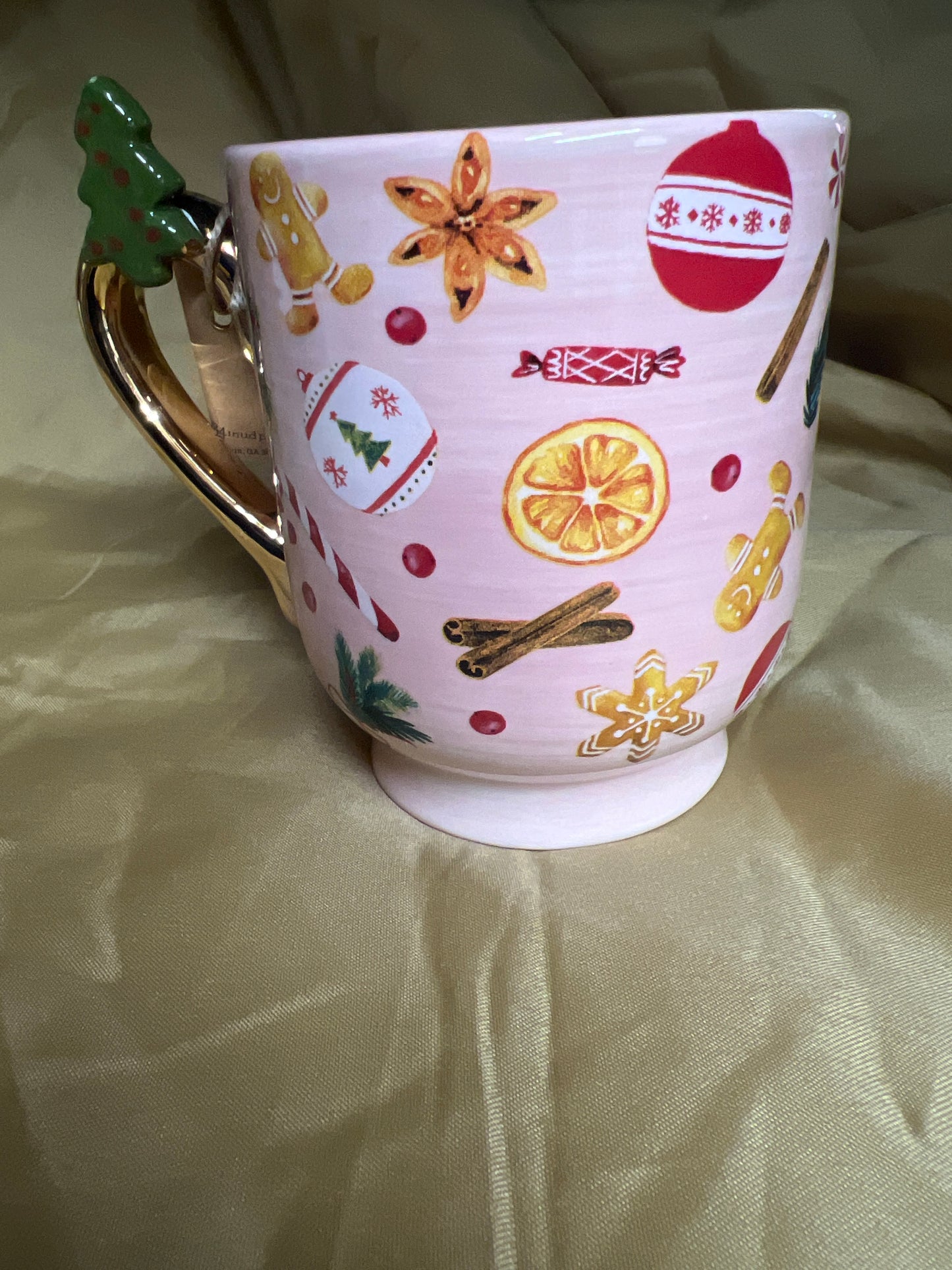 Mud Pie Christmas Pedestal Mug