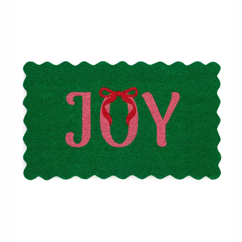 Shiraleah Scalloped Doormat- Joy