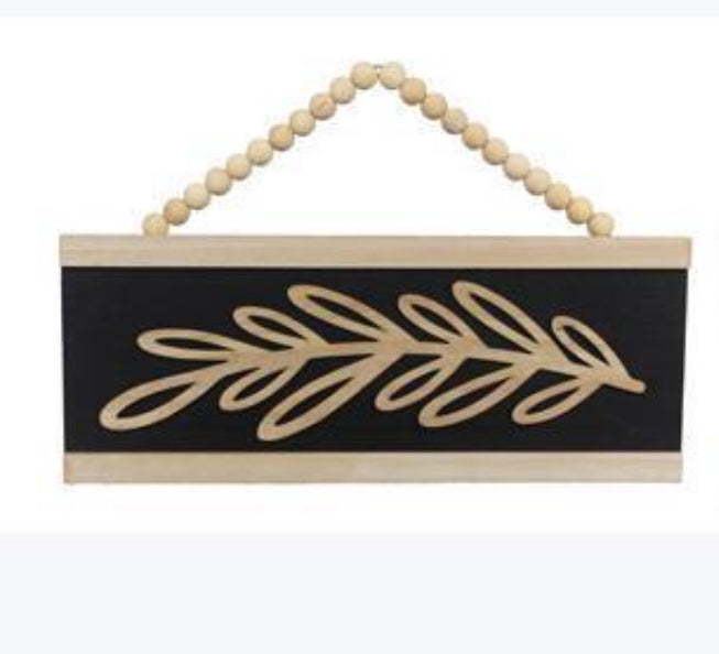 Wood Floral Country Natural Home Wall Sign