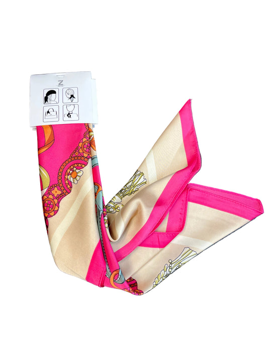 Pink Printed Scarf