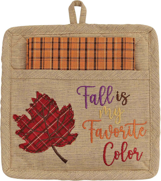 Fall Is My Favorite Color Potholder & Towel Set