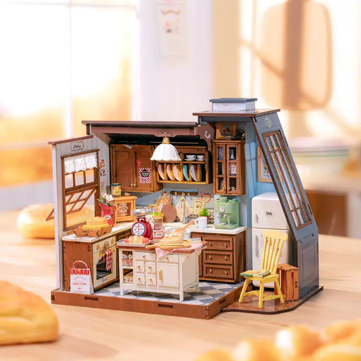 DIY Miniature House Kit: Baking Kitchen