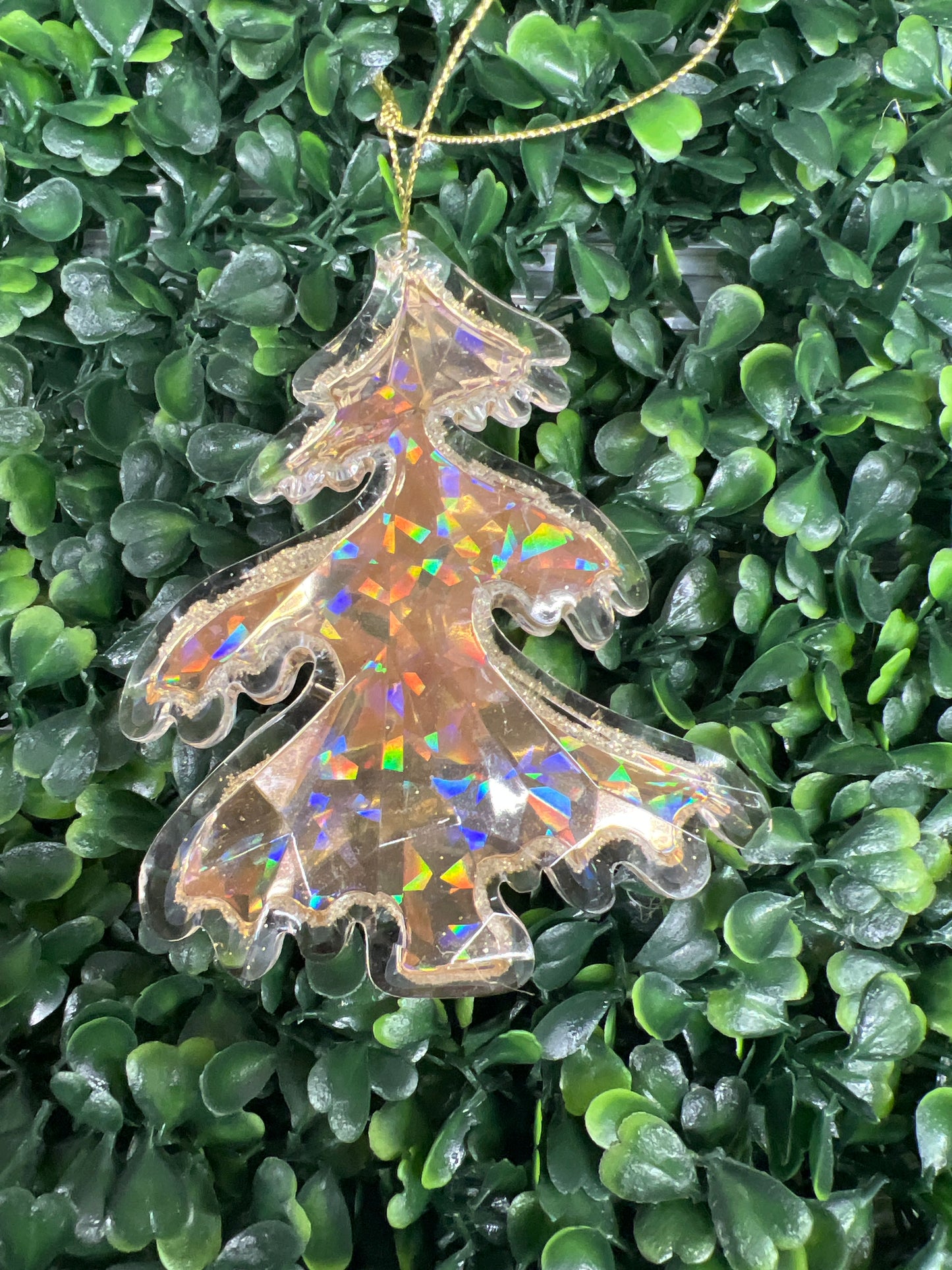 Gold Acrylic Tree With Glitter Back