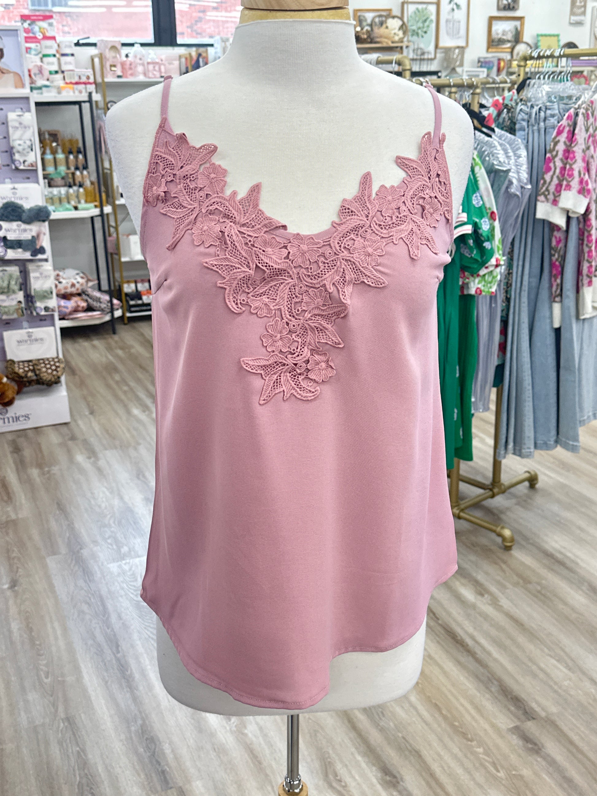 Royal Blue Lace Crochet Tank top