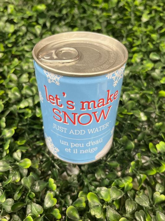 Let's Make Snow Tin Can