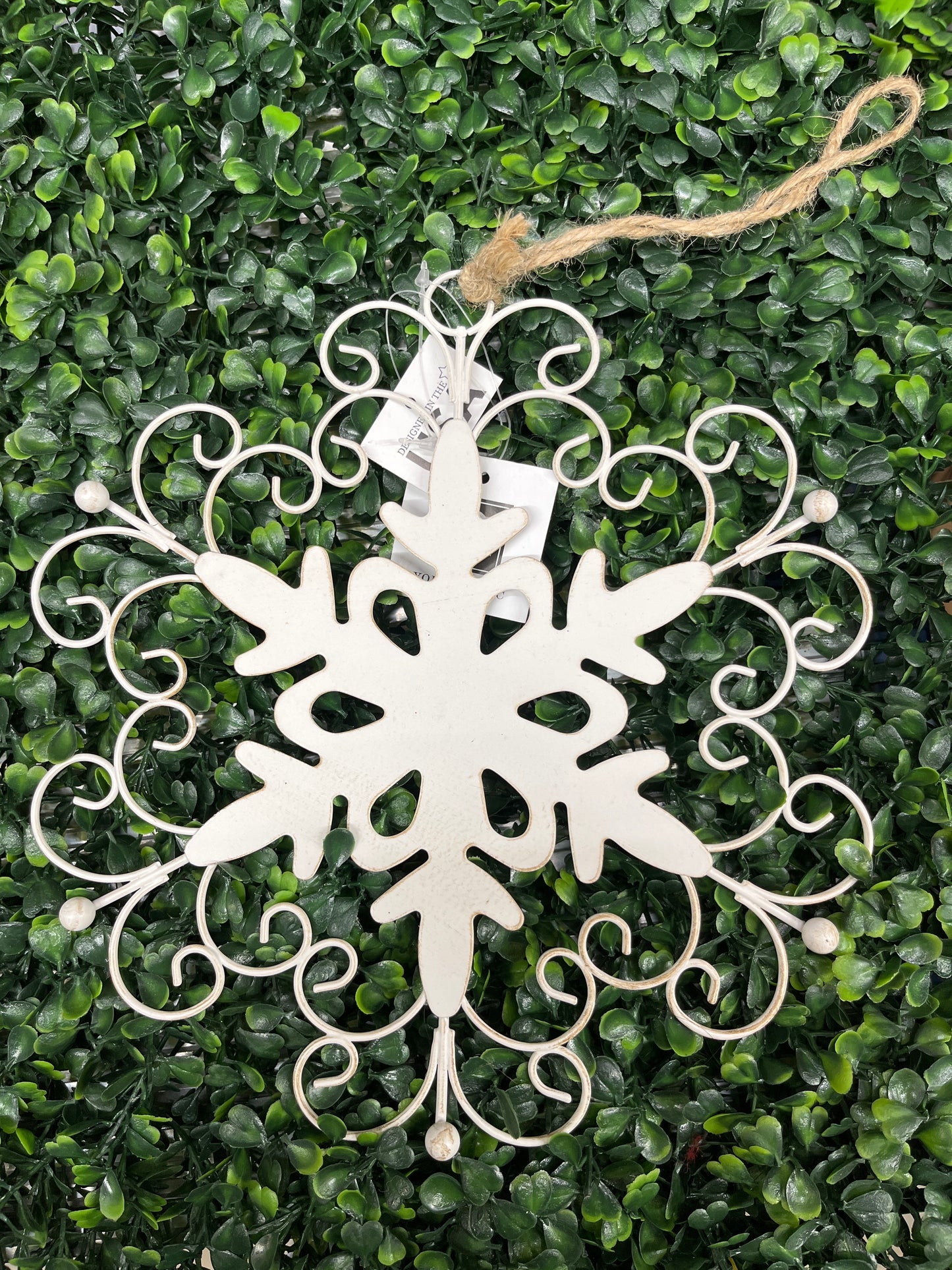 Metal Hanging Snowflake