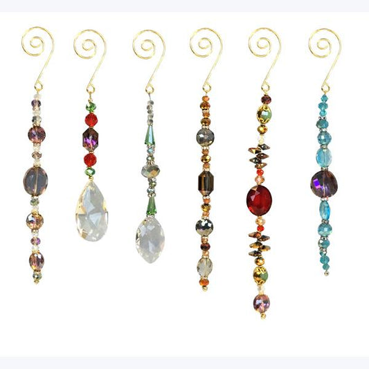 Glass Christmas Jewel Ornaments