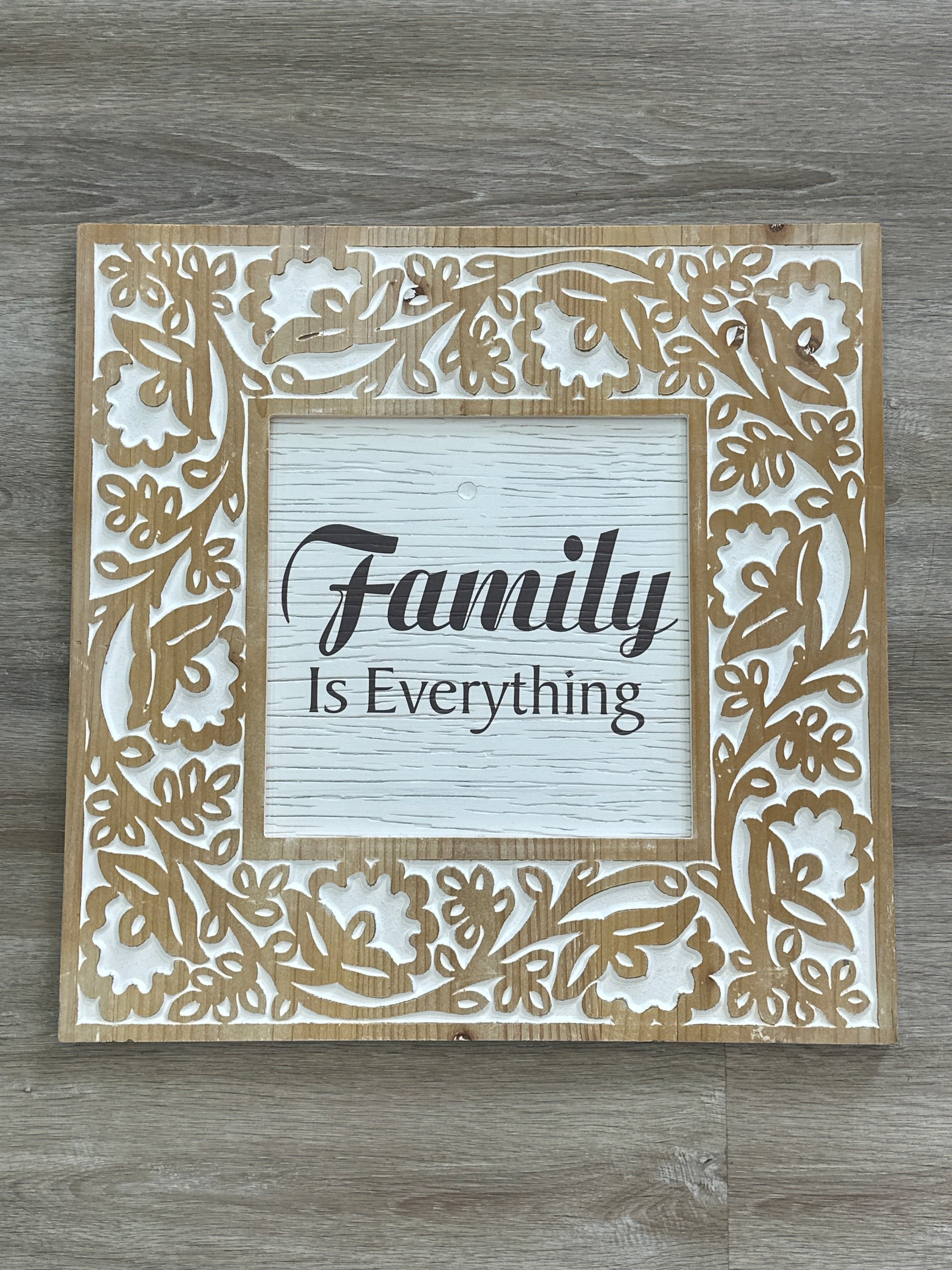Family Is Everything Wooden Wall Decor