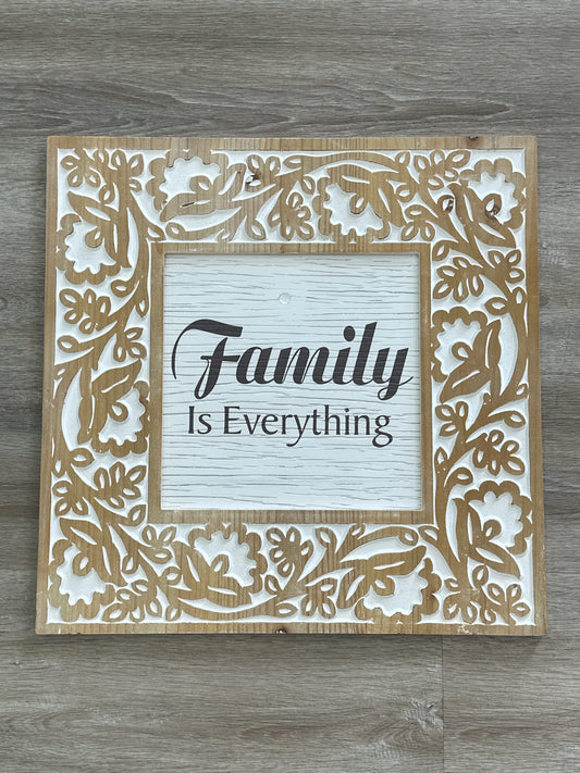 Family Is Everything Wooden Wall Decor