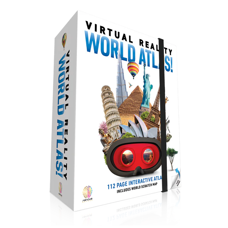 Virtual Reality Discovery Gift Set w/ DK Book- World Atlas!