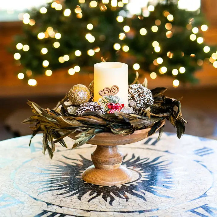 Metallic Gold Feather Garland