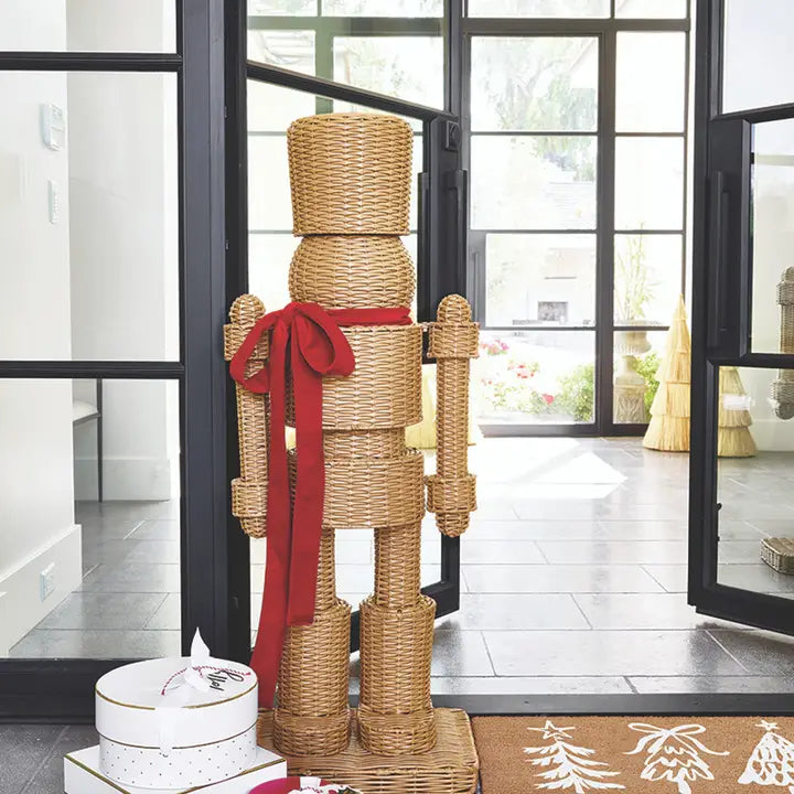 All Weather Rattan Nutcracker - Red