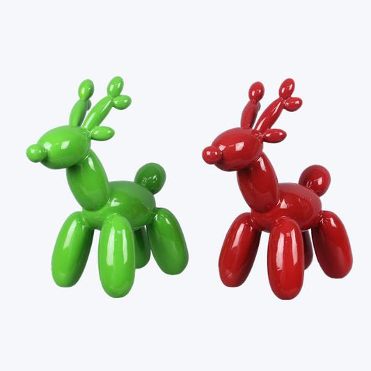 Resin Christmas Balloon Animal Tabletop Decor