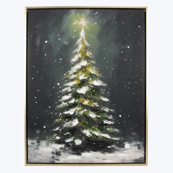 Christmas Tree Canvas Wall Art