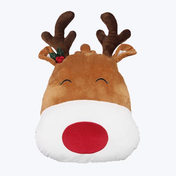 Soft Plush Rudolph Pillow