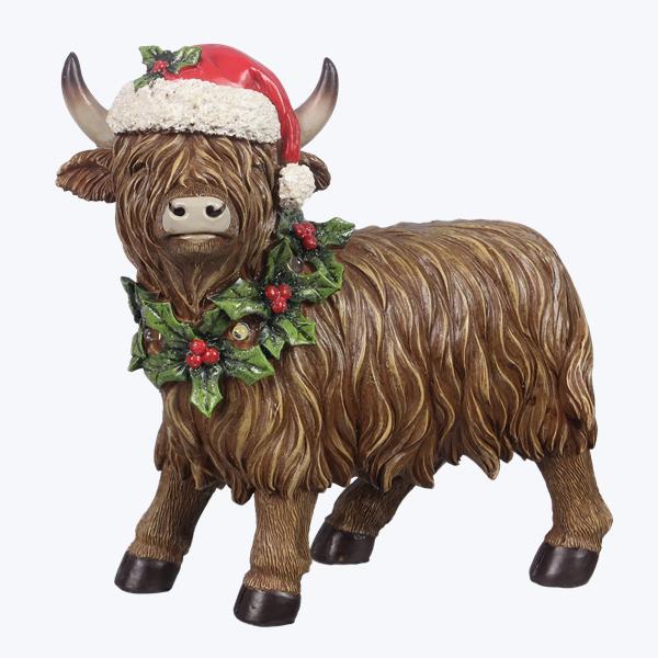 Resin Highland Cow Table Sitter