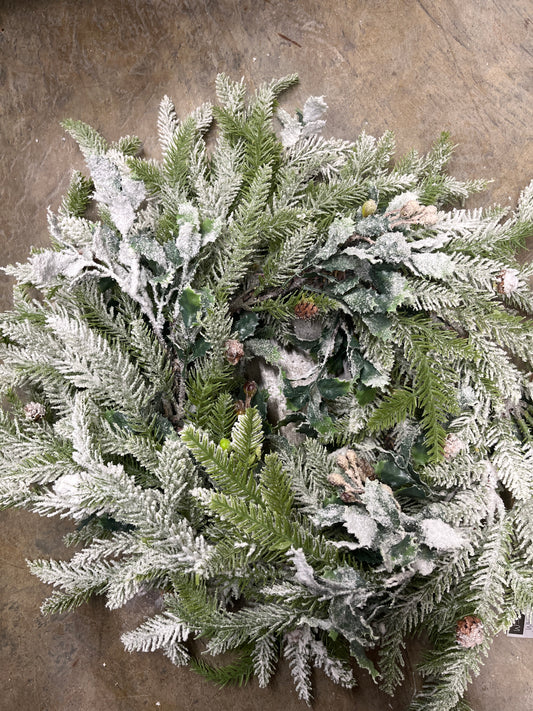 Flocked Wreath