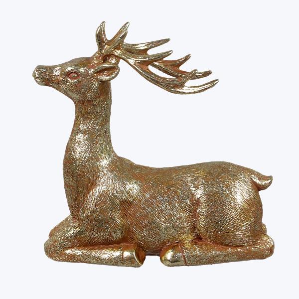 Gold Resin Tabletop Deer