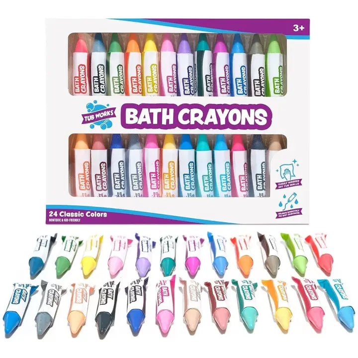 Bath Crayons Bath Toy, 24 Pack
