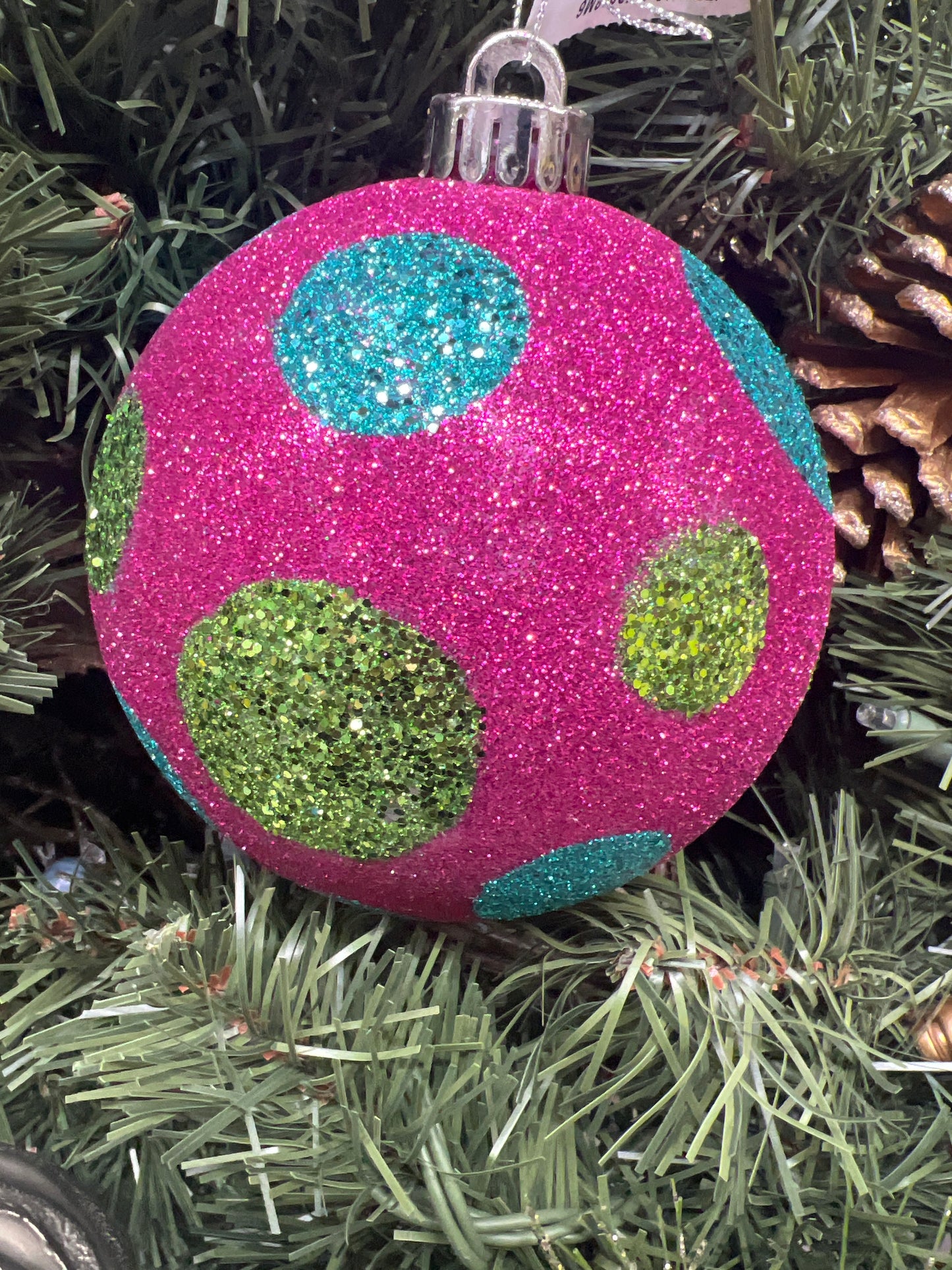 Glitter Dot Ball Ornament