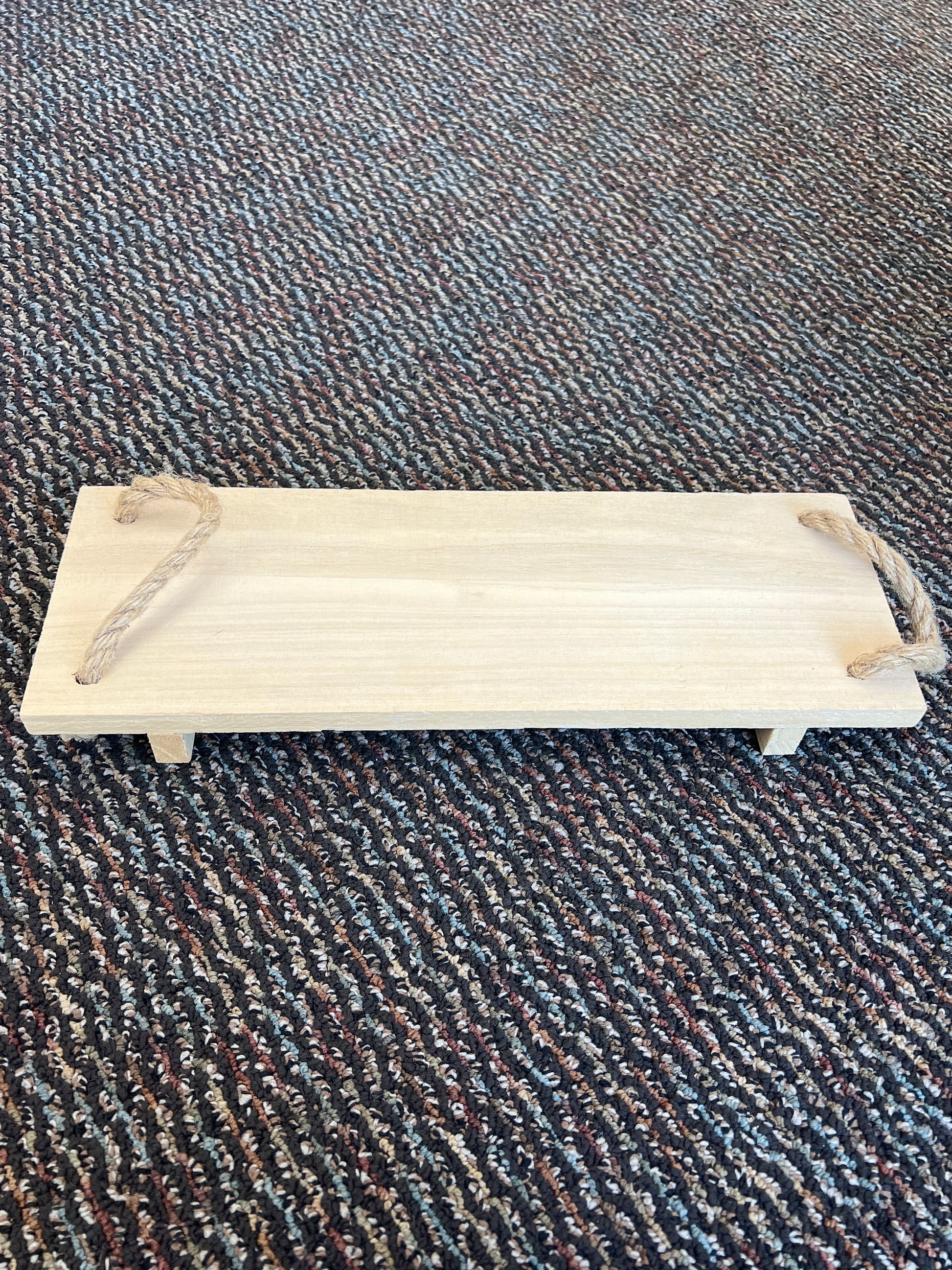 Wood Plank Riser With Rope Handles