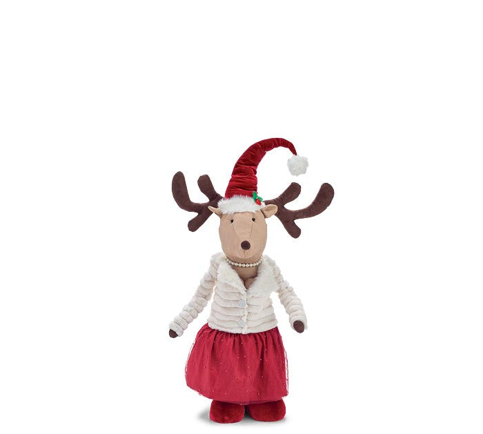 Mrs. Moose With Expandable Legs Decor