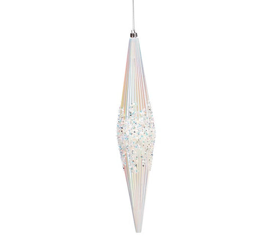 Plastic Pearlized Finial Ornaments