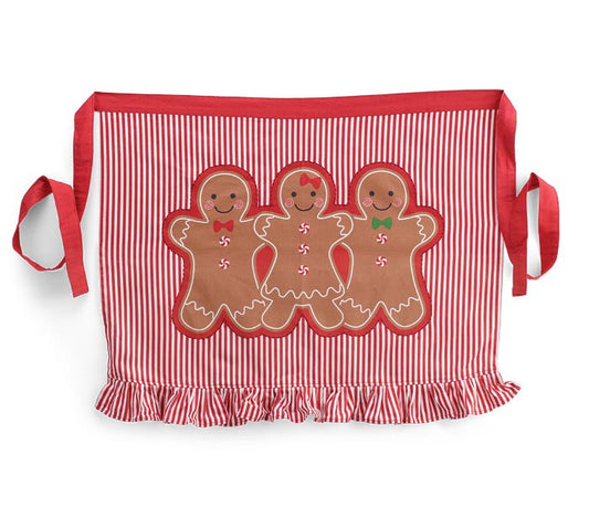 Gingerbread Ruffle Waist Apron