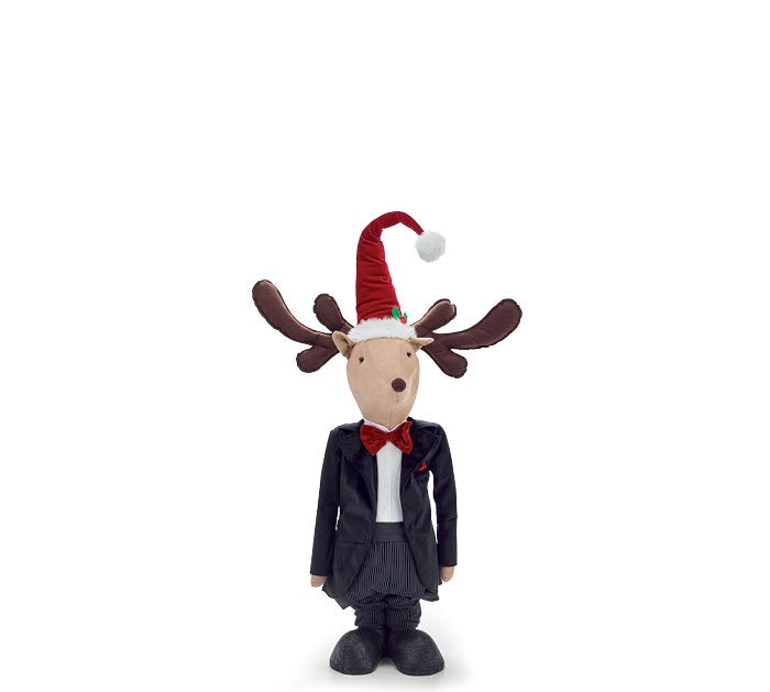 Mr. Moose With Expandable Legs Decor