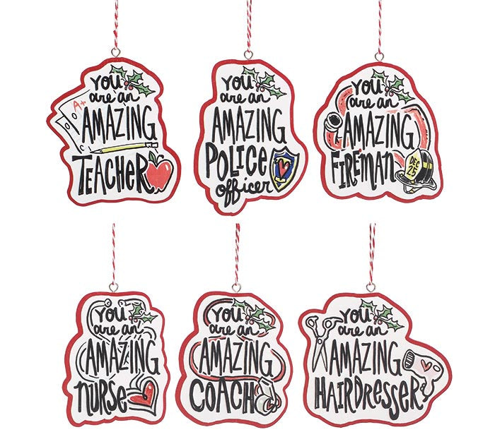 Wooden Occupational Ornaments