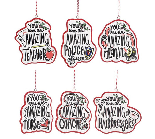 Wooden Occupational Ornaments