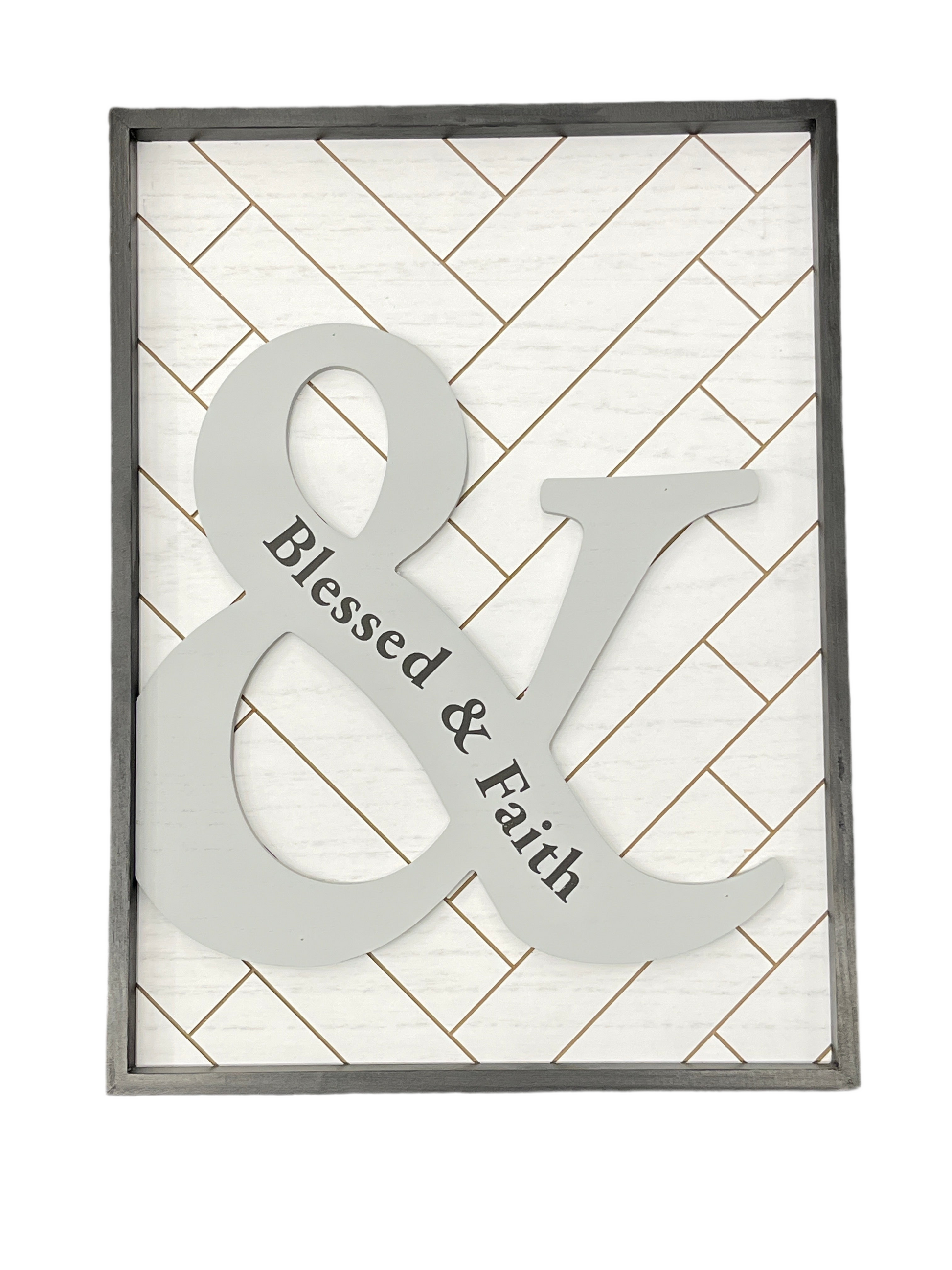 Modern Country Large Raised "&" Sign