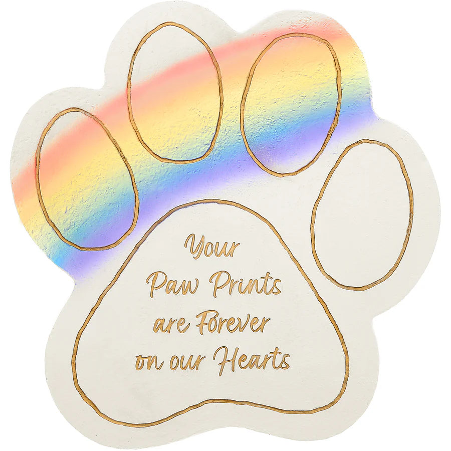 11" Pawprint Garden Stone