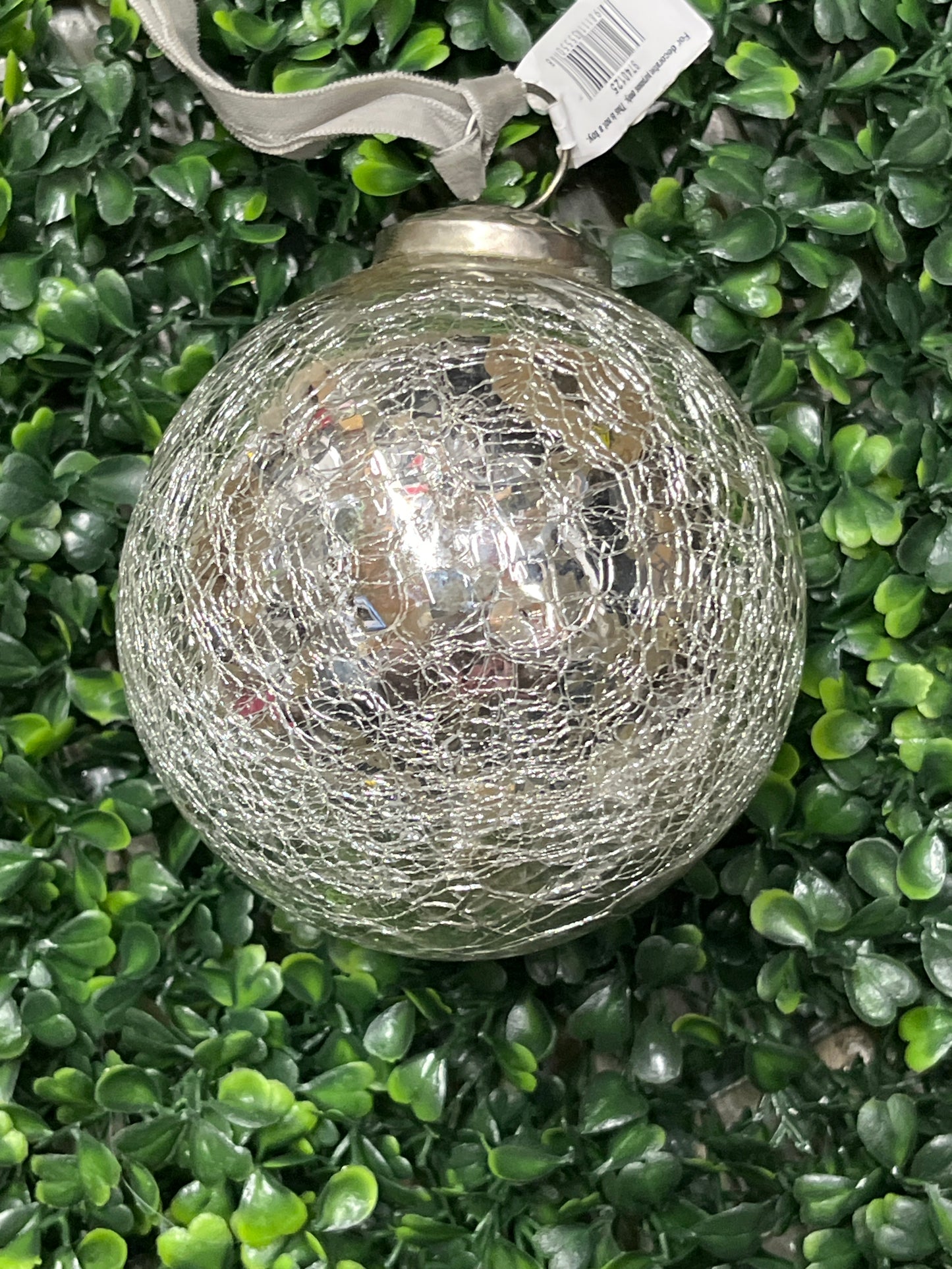 Round Crackled Ornament