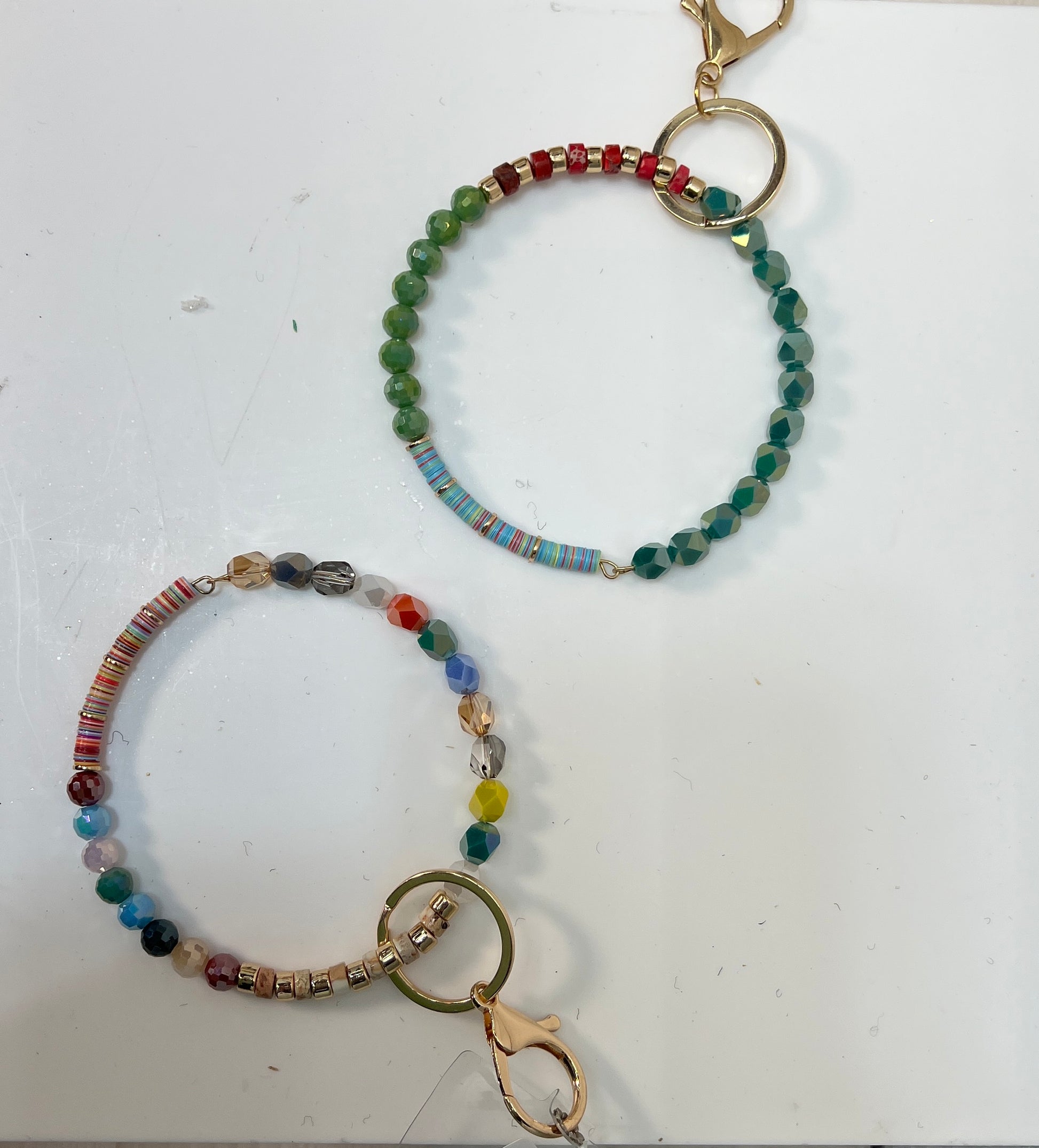 Beaded Bangle Key Chain