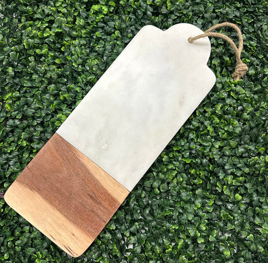 Marble & Wood Cutting Board- 16"