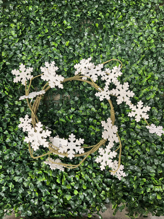 6.5" Snowflake Candle Ring