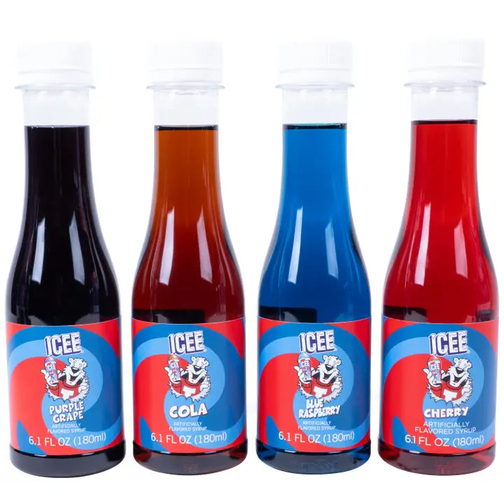 ICEE4 Pack Syrup: Grape/Cola/Cherry/Blue Raspberry