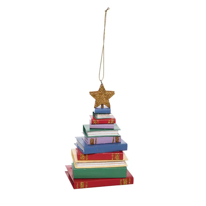 Christmas Stacked Book Ornament