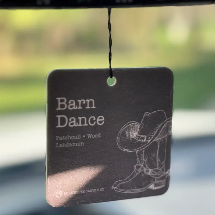 Milkhousse Candle Car Freshener: Barn Dance