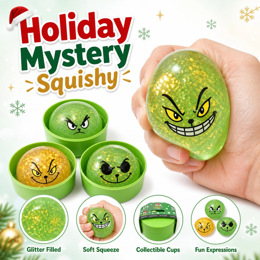 Christmas Grinch Bao Squishy Toy