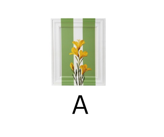 Hazel Mazel MDF Painted Framed Wall Decor With Botanicals