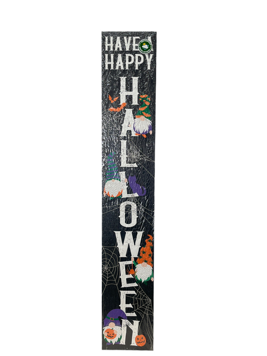 Happy Halloween Gnome Porch Board