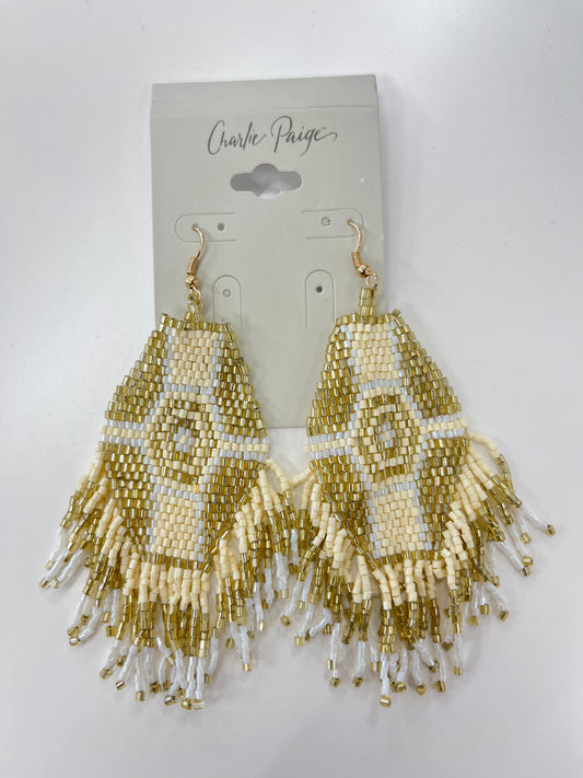 Charlie Paige Boho Beaded Earrings
