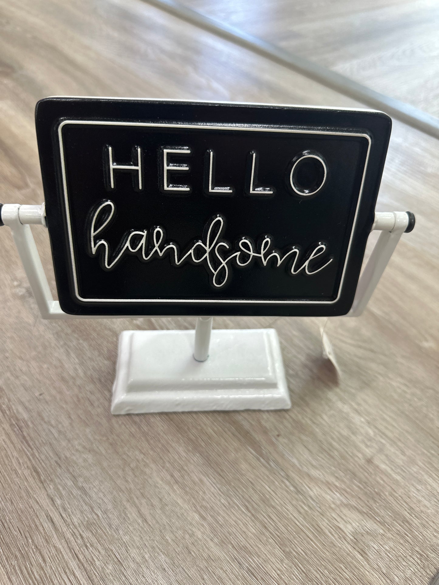 Hello Beautiful/Handsome Flippable Sign